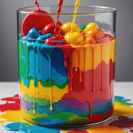 Как сделать радужный слайм: волшебство разноцветного творчества